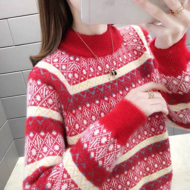 女裝雜款水貂毛毛衣款式貨源多多